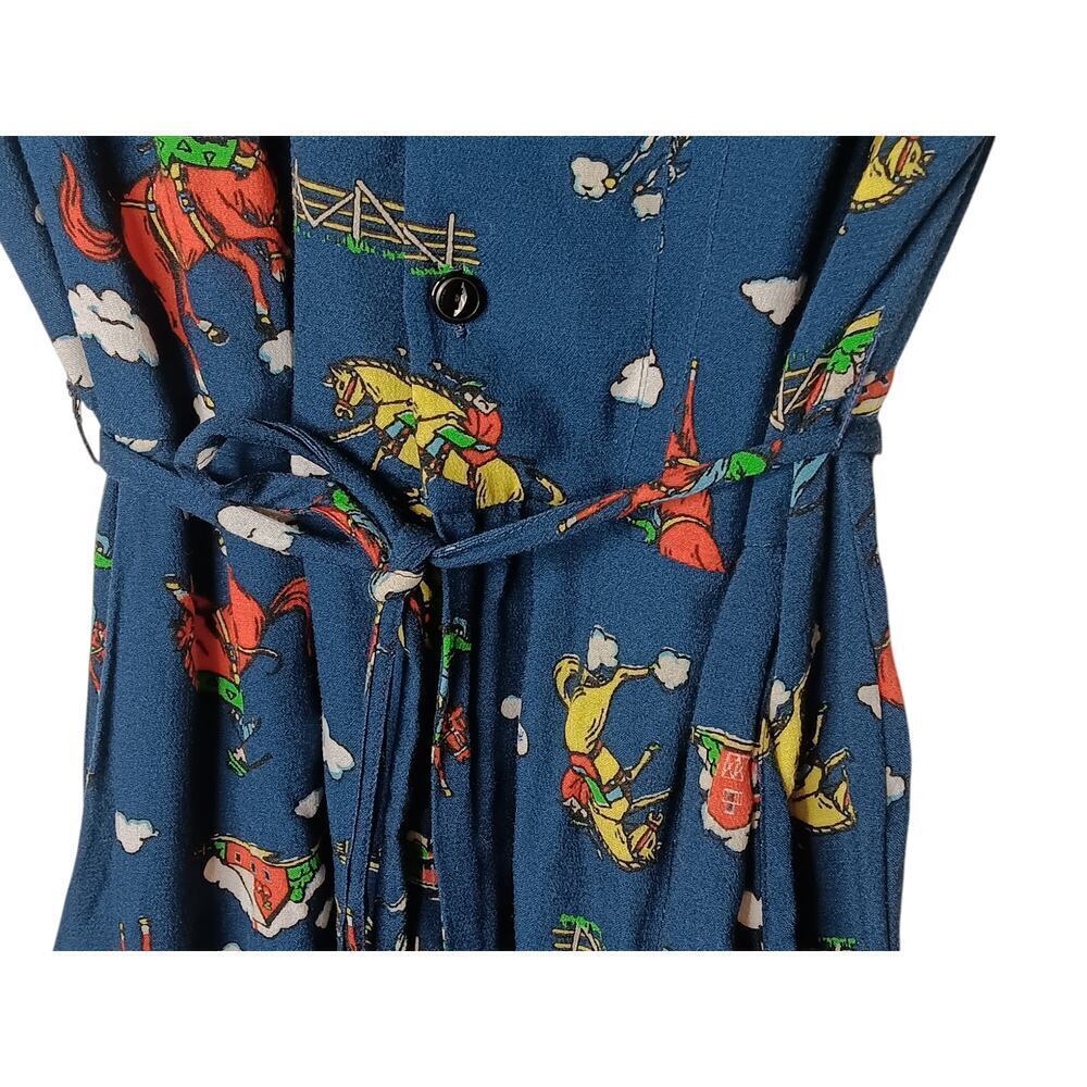 HVN Printed Crepe Rodeo Gia Jumpsuit SZ 6 - Picture 12 of 14